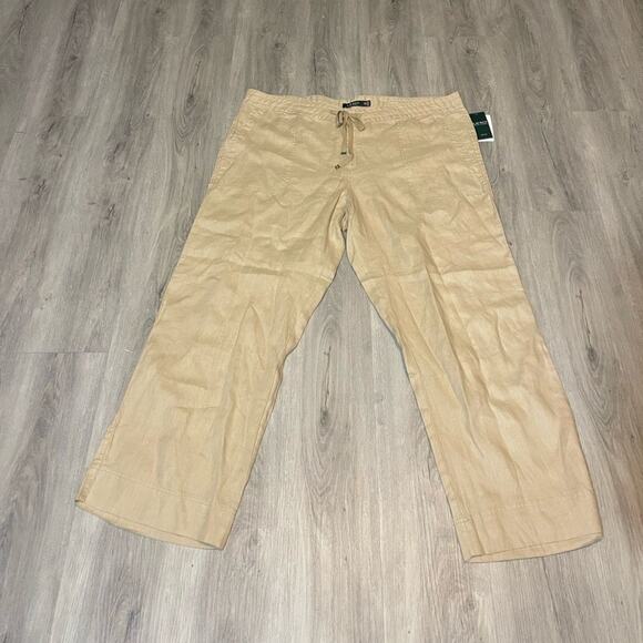 Ralph Lauren linen wide leg pants NWT